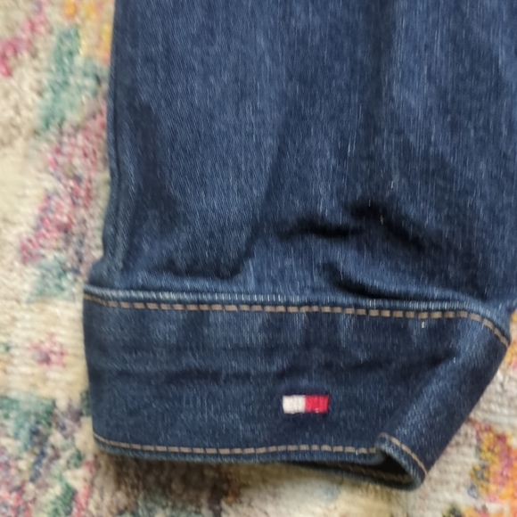 Vintage Tommy Hilfiger Flag Patch Denim Jacket 💙❤️ - Picture 3 of 11